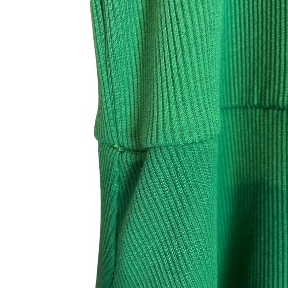 Who What Wear Green Sleeveless Halter Ribbed Knit Midi Dress Sz.M - Picture 7 of 13